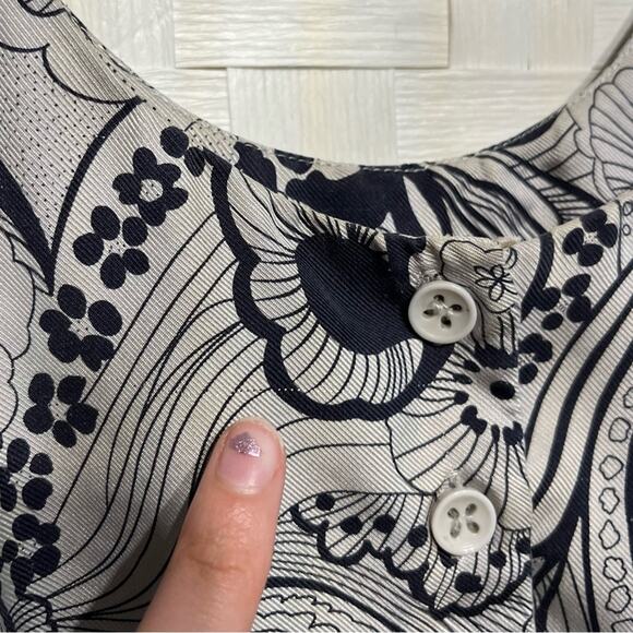 See By Chloe Women’s Silk Floral Babydoll Dress Size 8 Floral Hawaiian Flowy - Picture 12 of 14